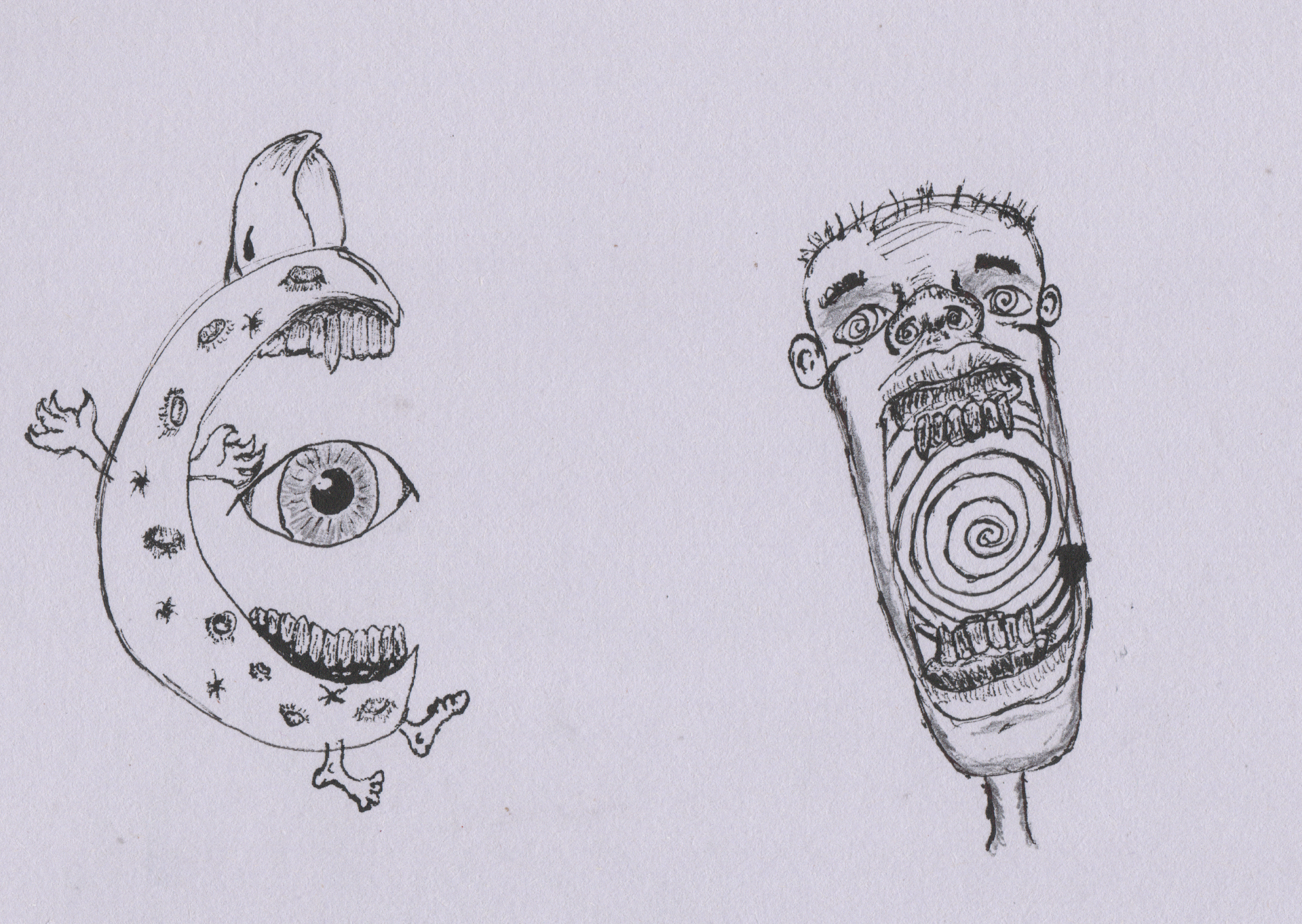 Bite - Dip Pen and Sumi Ink