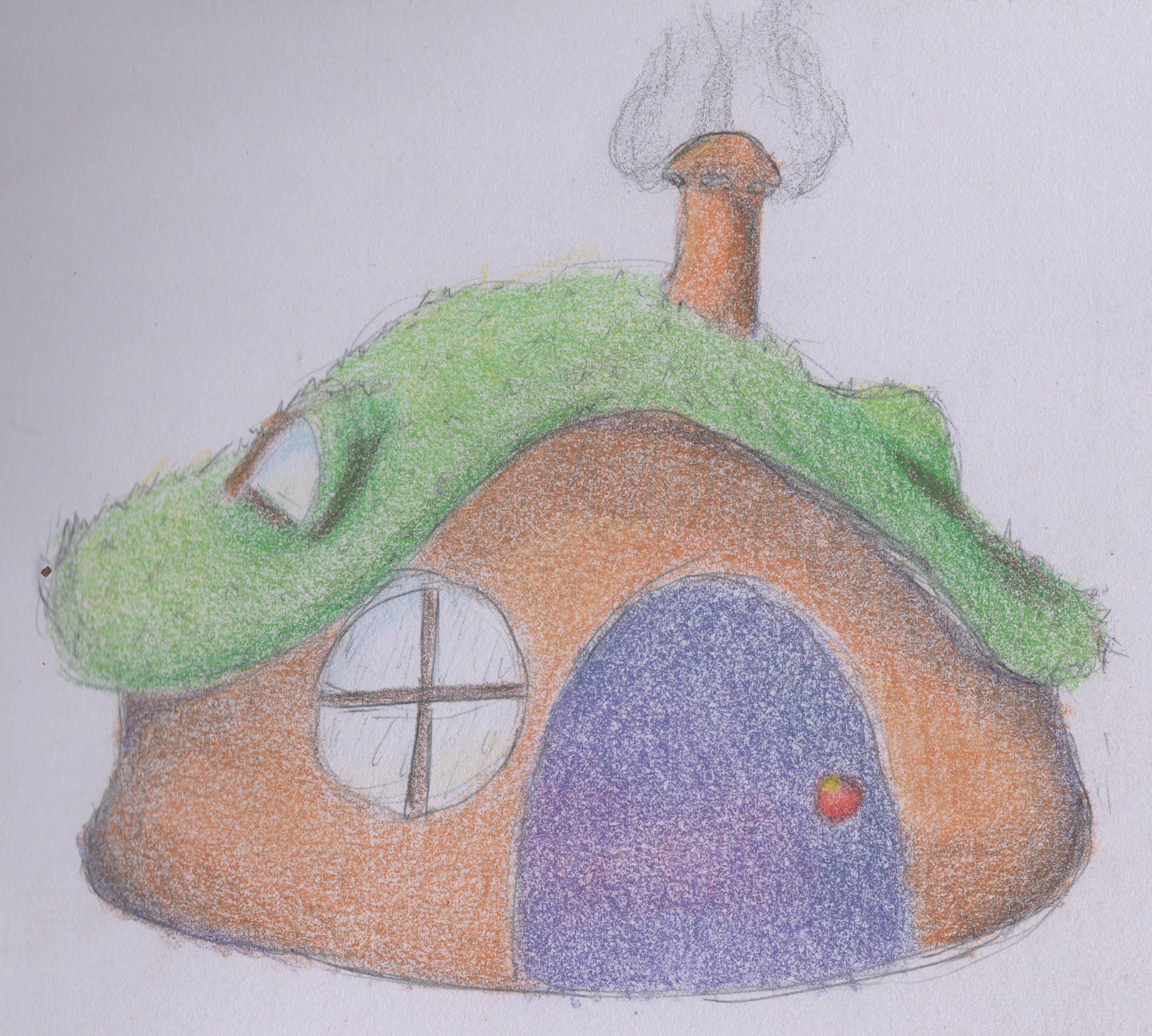 Cottage - Colored Pencil