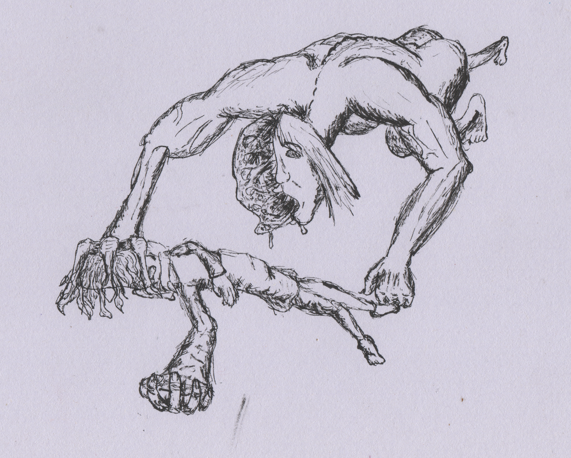 Lurking - Dip Pen and Sumi Ink